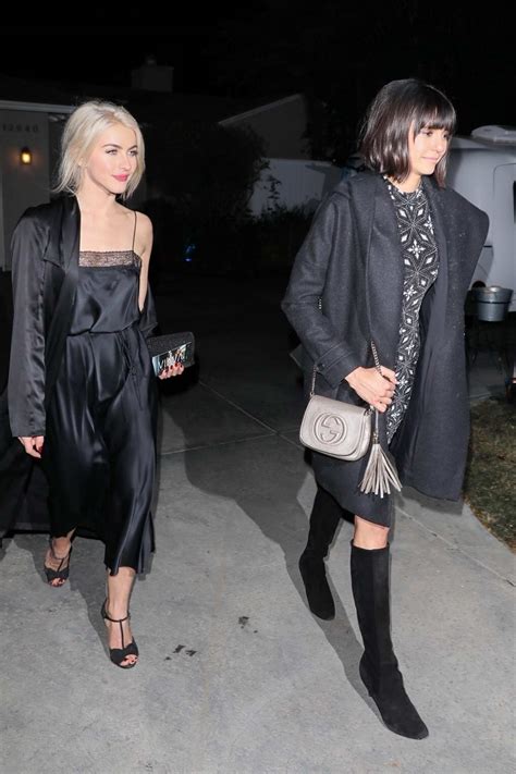 julianne hough and nina dobrev attend a house party