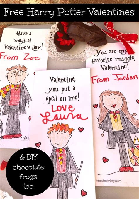 harry potter valentines cards  printable puzzle laura kellys inklings