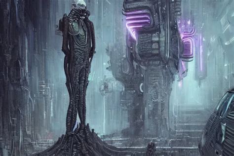 highly detailed concept art  neuromancer characters stable diffusion