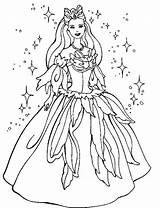 Barbie Coloring Pages Princess Doll Printable Colouring Color Dolls Drawing Kids Printouts Painting Line Print Books Games Clipart Getdrawings Getcolorings sketch template