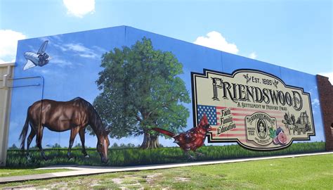 friendswood heritage mural houston mural map