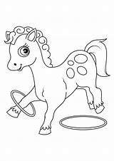 Colorare Cerchi Cavallo Paard Hoepels Aros Pferd Reifen Malvorlage Caballo Paarden Paardje Scarica Große Grote sketch template