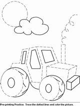 Trace Tracing Pre Truck Worksheets Print Tractor Line Preschool Kidzone Car Kids Ws Worksheet Printing Cool Practice Lines Drawing Writing sketch template