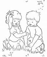 Nature Coloring Color Pages Popular Kids sketch template