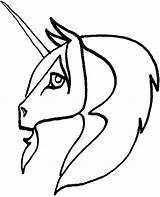 Unicorn Head Coloring Drawing Easy Pages Cartoon Clipartpanda Clip Clipart Getdrawings sketch template