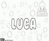 Namen Ausmalbilder Malvorlagen Jungennamen Lucas sketch template