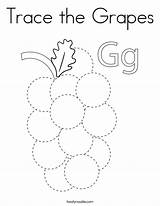 Grapes Trace Tracing Twistynoodle sketch template