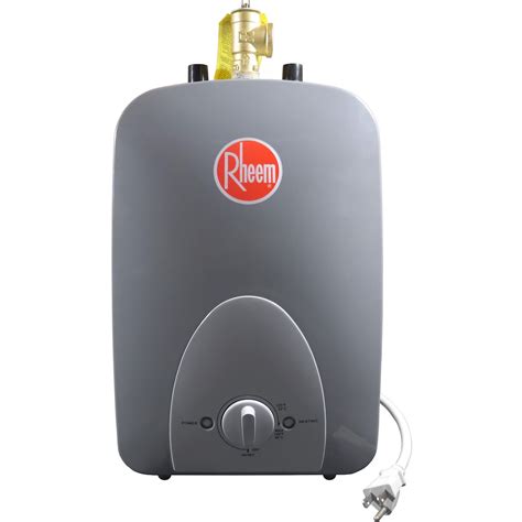 rheem mini tank  volt  gallon compact point   electric water heater  home depot canada