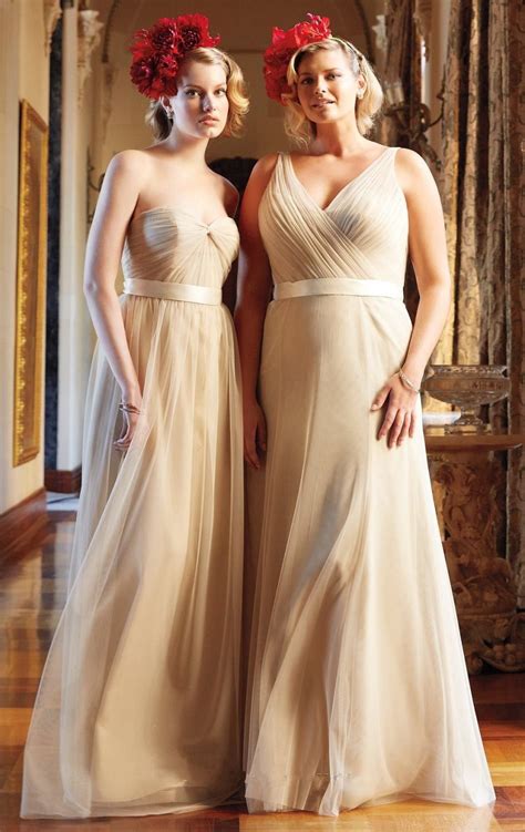 Two Styles Champagne Plus Size Bridesmaid Dresses 2015 Maid Of Honor