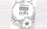 Coloring Maybe Born Were Scripture Next sketch template