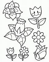Coloring Flower Pages Spring Printable Kids Type Flowers Color Sheets Print Size Popular Coloing Divyajanani Coloringhome sketch template