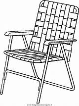 Coloring Poltrona Misti Silhouette Clipground Lawnchair sketch template