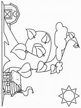 Jack Beanstalk Coloring Climbing Template sketch template