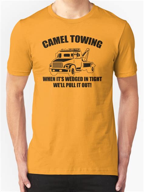 camel towing mens t shirt tee funny tshirt tow service toe college
