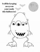 Coloring Halloween Monster Funny Sheets Eye Silly Fun Printable Follow Crafts Ve Recipes Had Want Other Click sketch template