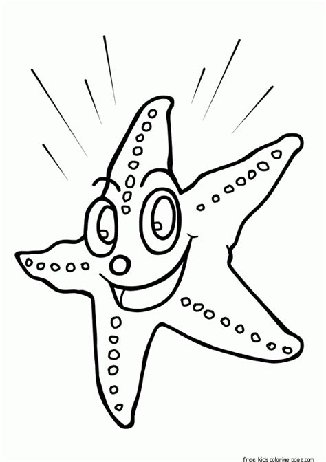 printable sea star coloring pages  kidsfree printable coloring pages