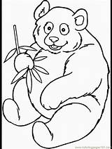 Coloring Panda Pages Kids China Printable Popular sketch template
