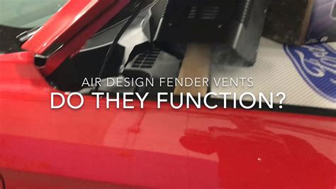 airdesign fender vents  work youtube
