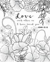 Coloring Pages Adult Adults Sheets Scripture Bible Verse Verses Printable Live Laugh John Book Colouring Color Valentine Sheet Books Kids sketch template
