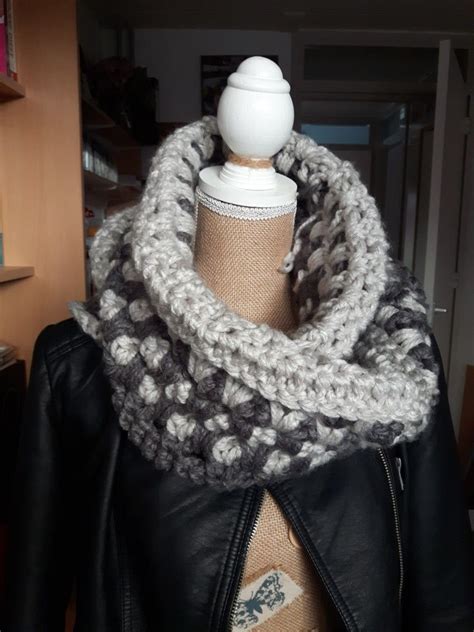 gehaakt met nld  wol van de action patroon van wolplein crochet scarf knitted scarf action