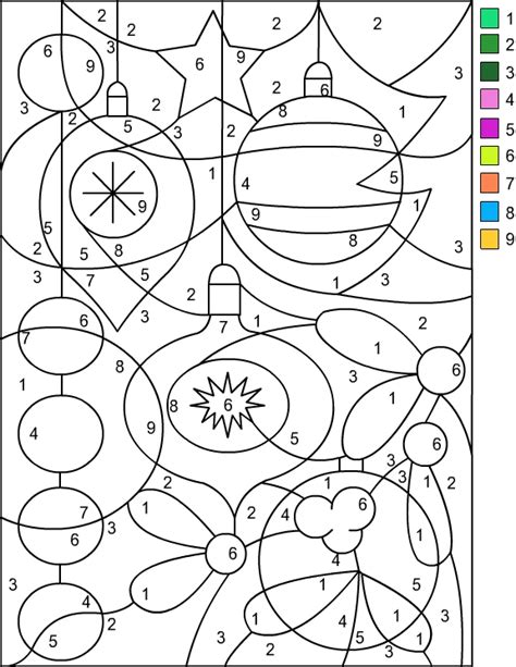 nicoles  coloring pages christmas color  number