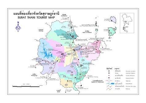 surat thani map surat thani thailand mappery