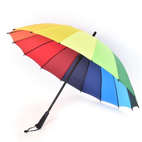 Top Quality Women Rain Umbrella Long Handle Walking Stick Umbrella Big