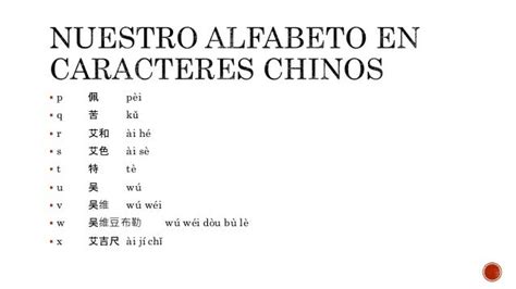 el alfabeto chino
