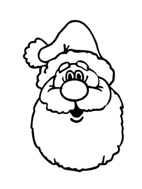 santa face colouring picture patricia sinclairs coloring pages