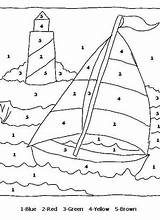 Color Boat Numbers Number Kids Worksheets Activities Print Pages Sail Visit Music Para sketch template