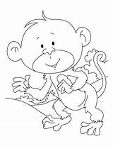 Coloring Ape Pages Baby Kids sketch template