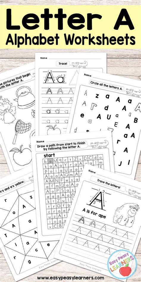 printable letter  worksheets alphabet worksheets series
