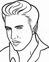 Elvis Presley Dragoart Tekenen Tekening Zeichnungen Sketch Tekeningen sketch template