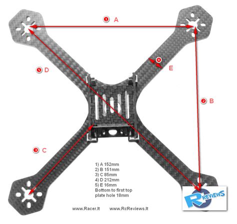 mm realacc mm full carbon fiber gr racer drone frame similar  diatone gt racerlt