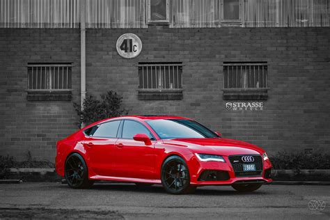 customized candy red audi  quattro steals  attention caridcom