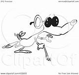 Blind Mouse Coloring Illustration Line Royalty Clipart Rf Toonaday sketch template