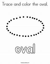 Oval Trace Coloring Color Shape Pages Preschool Shapes Tracing Worksheets Noodle Twisty Twistynoodle Activities Outline Built California Usa Print Choose sketch template