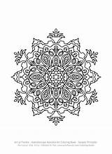 Coloring Mandala Kaleidoscope Print Adult Book Fine Celtic Just Sharing Yet Sample Another Time sketch template