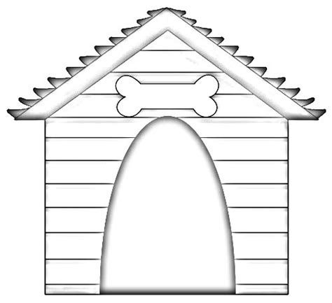 printable dog house template clip art library