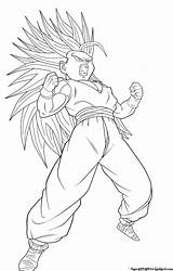 Gohan Saiyan Super Coloring Teen Pages Drawing Lineart Ssj2 Drawings Deviantart Anime Template Sketch Pre Comments Coloringhome Prints sketch template