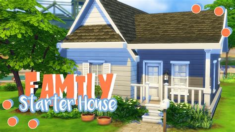 sims  house build family starter house youtube