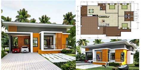 modern single storey house  plan engineering discoveries