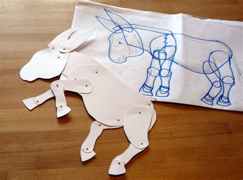 donkey paper dolls paper puppets baby toys diy