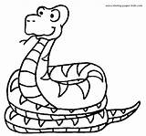Coloring Pages Reptiles Color Animal Snake Reptile Kids Sheets Printable Print Found sketch template