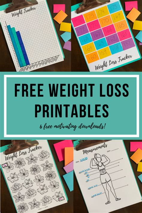 workout clipboard  weight loss printables lets