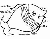 Fish Coloring Pages Tropical Drawing Print Outlines Kid Outline Cute Clipart Printable Kids Wallpaper Children Cliparts Realistic Colour Clip Easy sketch template