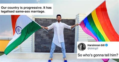 ayushmann khurrana says same sex marriage is now legal in