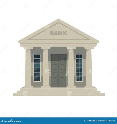 bank stock vector illustration  icon institution