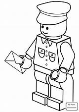 Lego Coloring Pages Man Postman Mailman Post Drawing Office Printable Color Getdrawings City Dolls Toys Team Hat Colorings Cowboy Coloringpagesonly sketch template