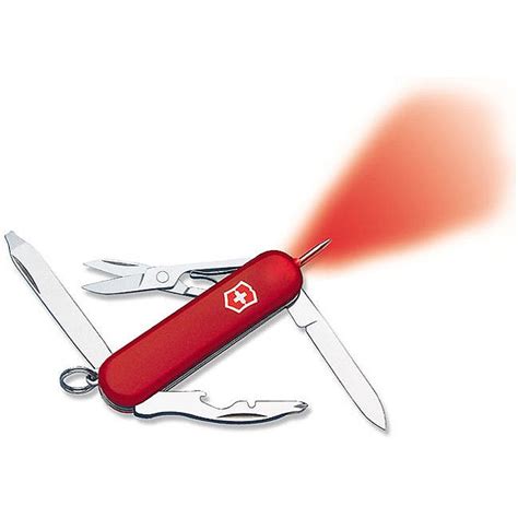 Victorinox Swiss Army Knife Midnite Manager Red Led Light